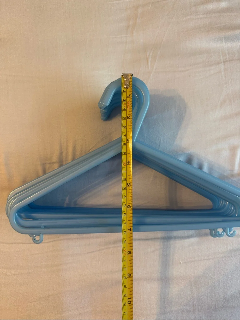 Lot of 20 Kid’s Children Baby Toddler Dog Blue Plastic Hangers for Clothes